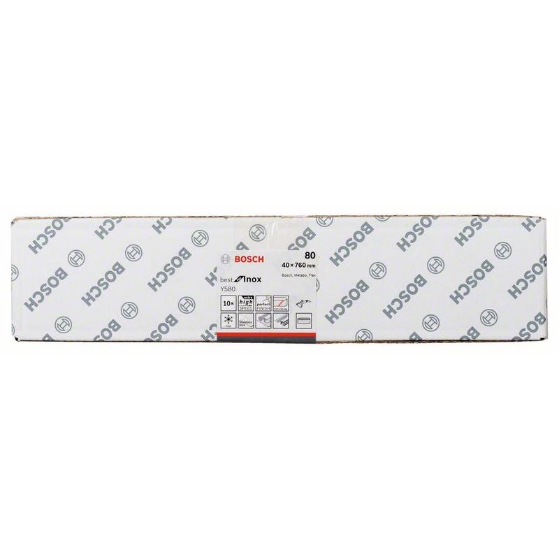 Bosch PRO Y580 Schleifband, 40 x 760 mm, 80, 10-tlg. #2608608Z43
