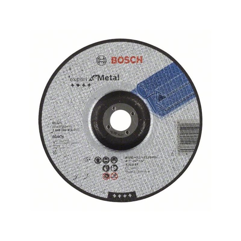Bosch PRO Metal Trennscheibe, 180 x 3 x 22.23 mm, gekröpft, oSa #2608600316