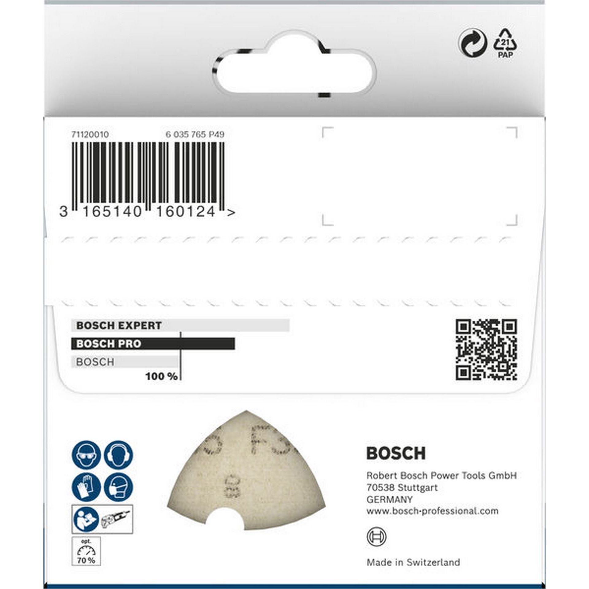 Bosch PRO F355 Schleifblatt, 93 mm, G120, 5-tlg. #2608605194