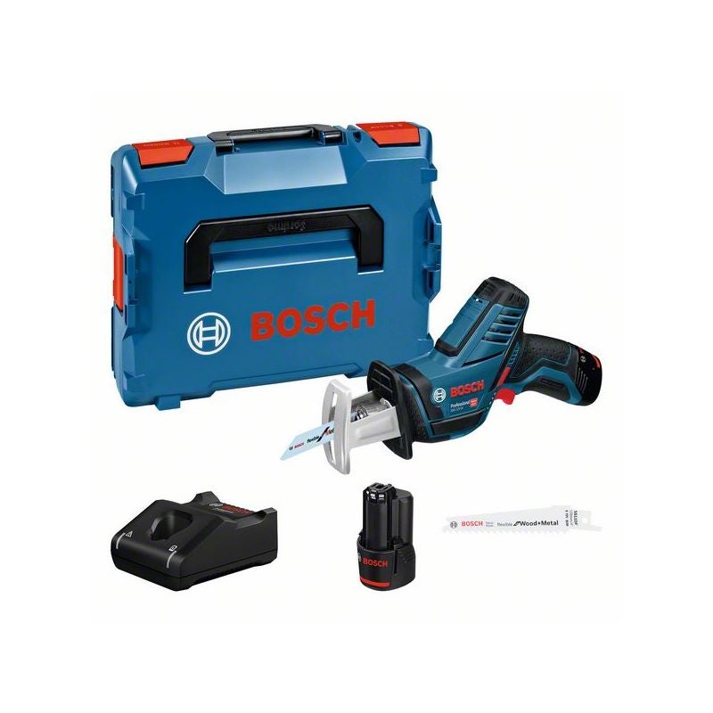 Bosch Akku-Säbelsäge GSA 12V-14, 2 x Akku GBA 12V 3.0Ah in L-BOXX #060164L976