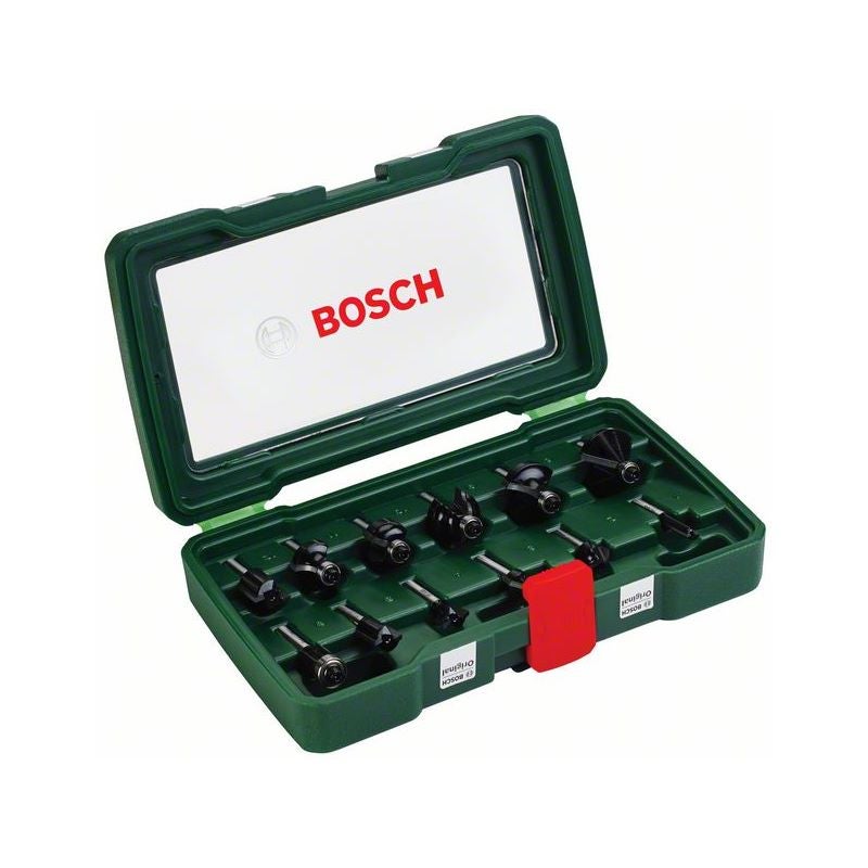 Bosch 12-teiliges HM-Fräser-Set (1/4" Schaft) #2607019465