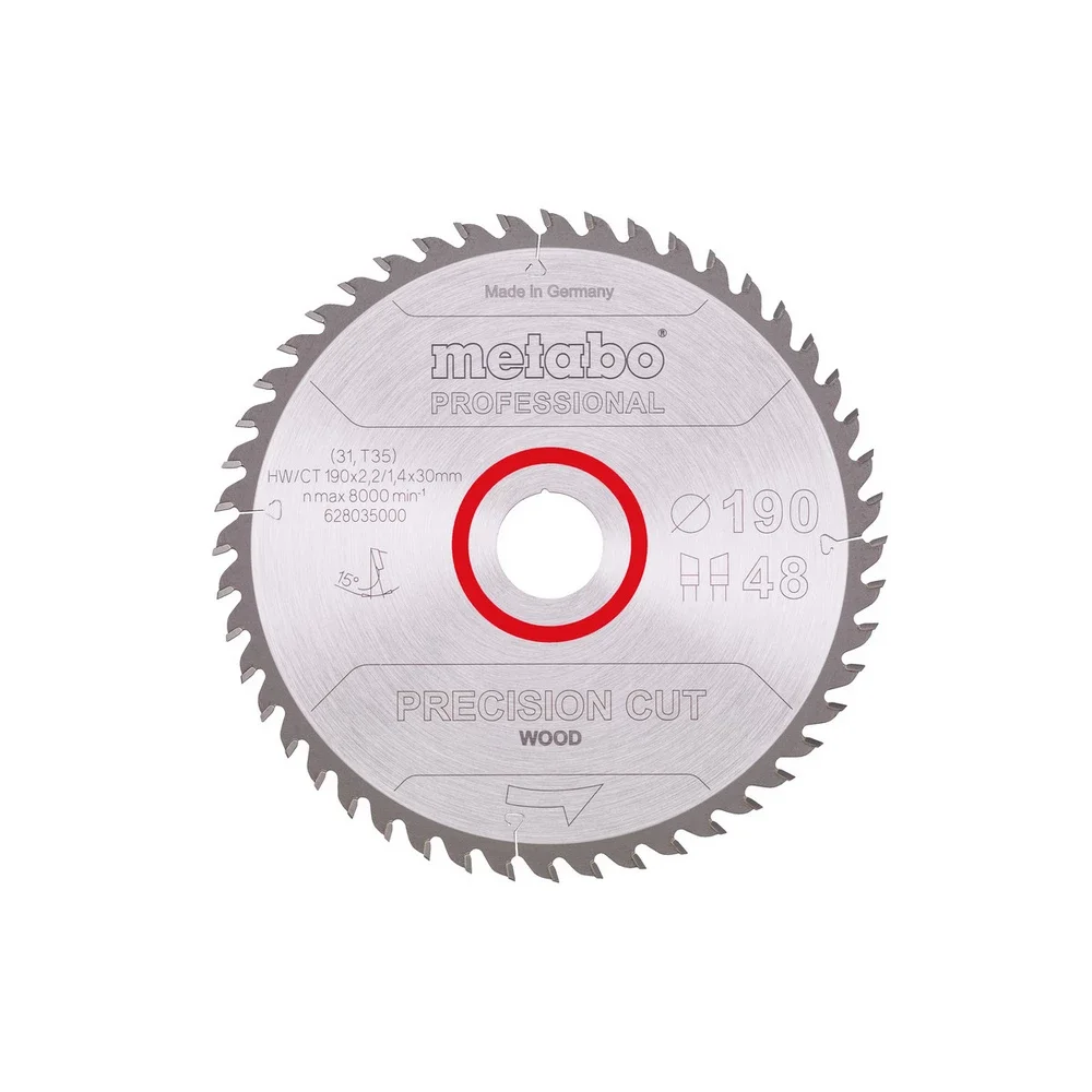 Metabo PrecisionCutProf 190x30, 48 WZ 15°