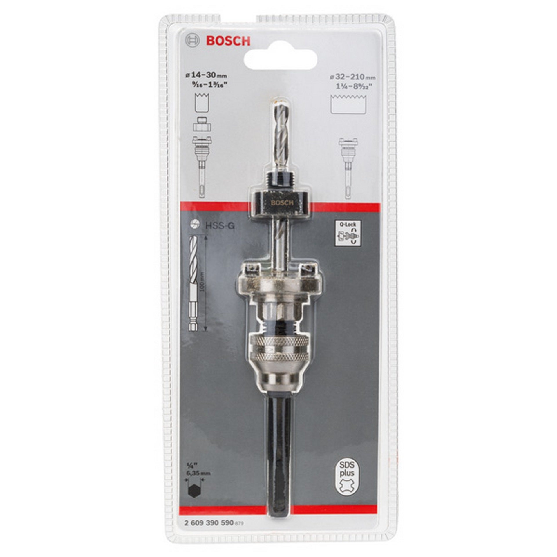 Bosch PRO Q-Lock Aufsteckhalter SDS plus Aufnahme für Quick Change-System für Lochsäg. #2609390590