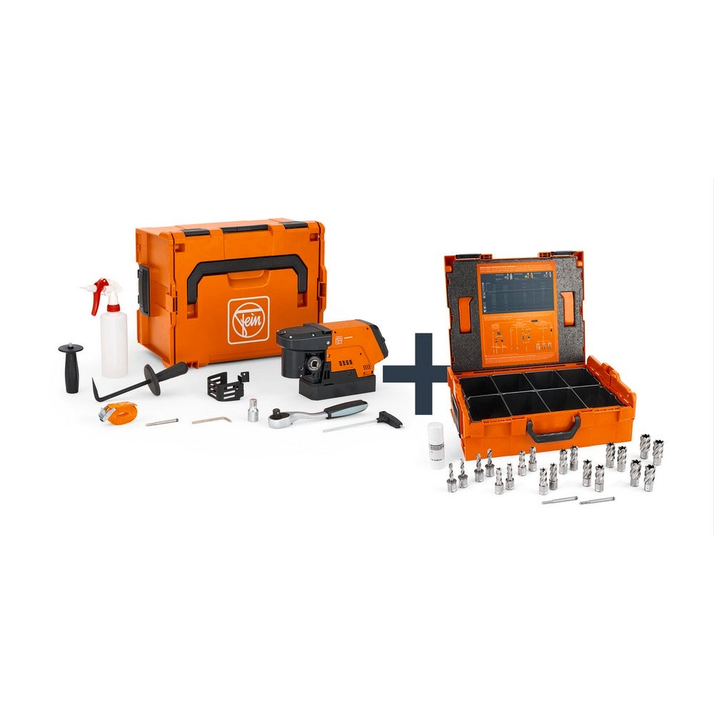 Fein Compact-Magnet-Kernbohrmaschine bis 36 mm KBC 36 MAGFORCE Truckframe-Set 3/4 in Weldon / HSS SP