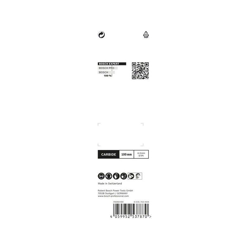 Bosch EXPERT Fiber Plaster T141HM Stichsägeblatt, 3-tlg. #2608900563