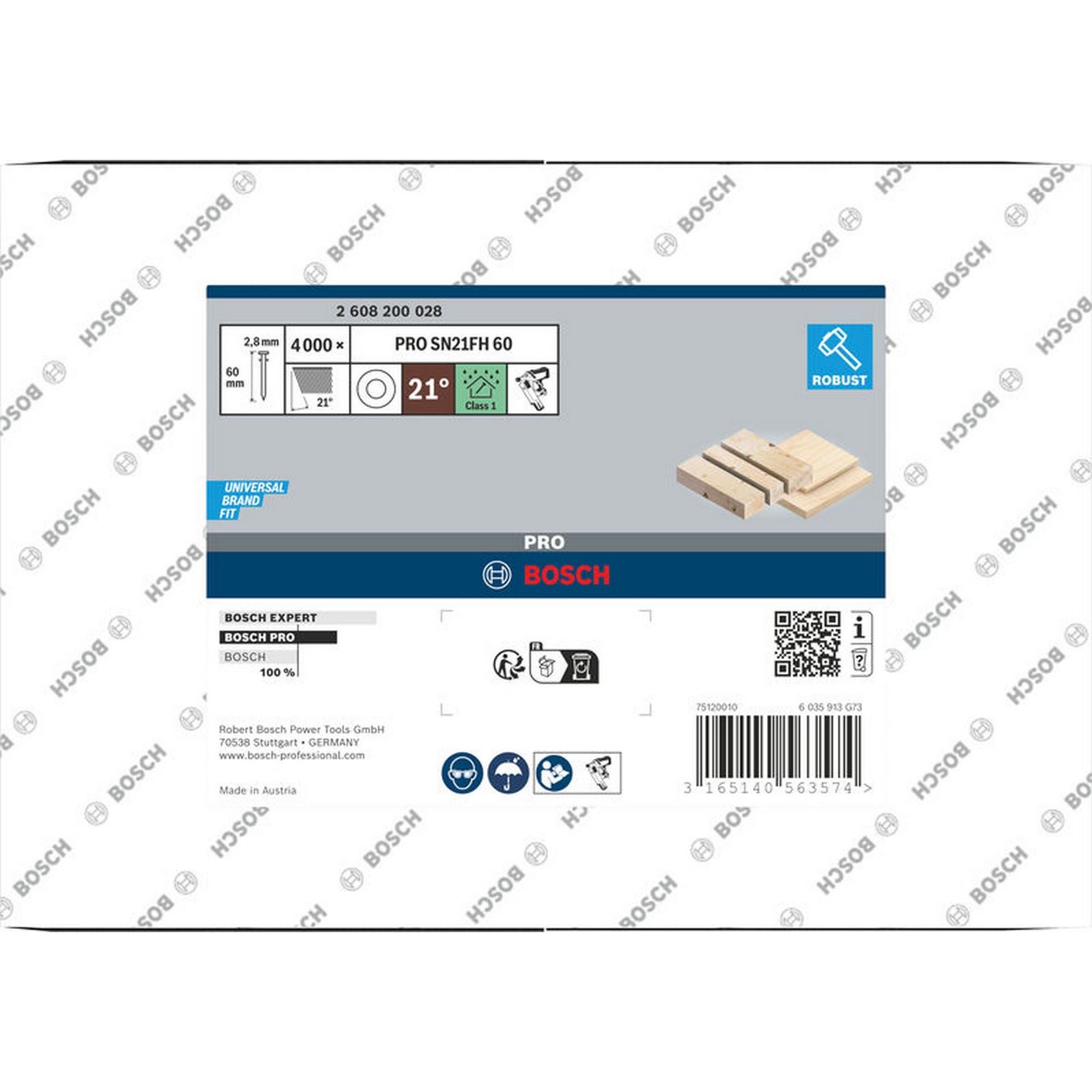 Bosch PRO SN21FH, Streifennagel, 21° Vollkopf, 90 #2608200031
