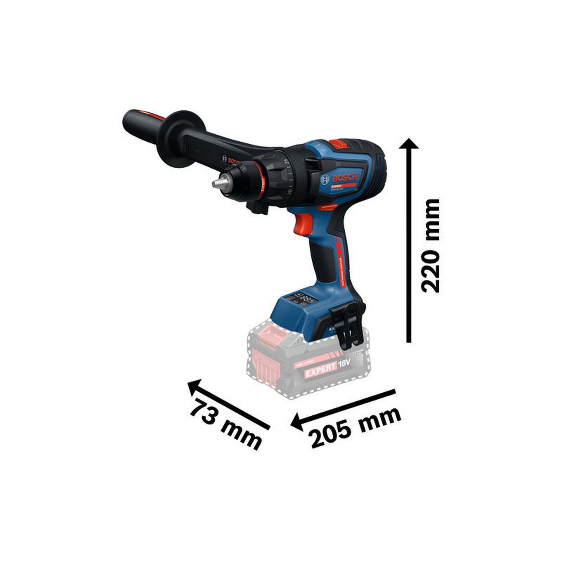 Bosch Akku-Bohrschrauber EXSR18V-150, 2 x EXBA18V-80, L-BOXX 136 #06019R2201