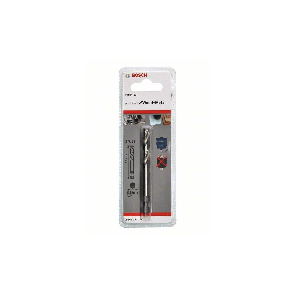 Bosch Zentrierbohrer Plus HSS-G, 7,15 x 85 mm #2608594254