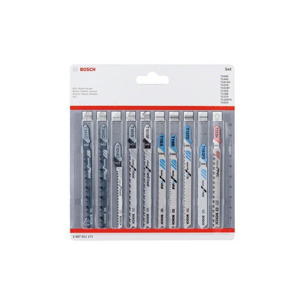 Bosch Stichsägeblatt-Set All in One, 10-teilig #2607011171