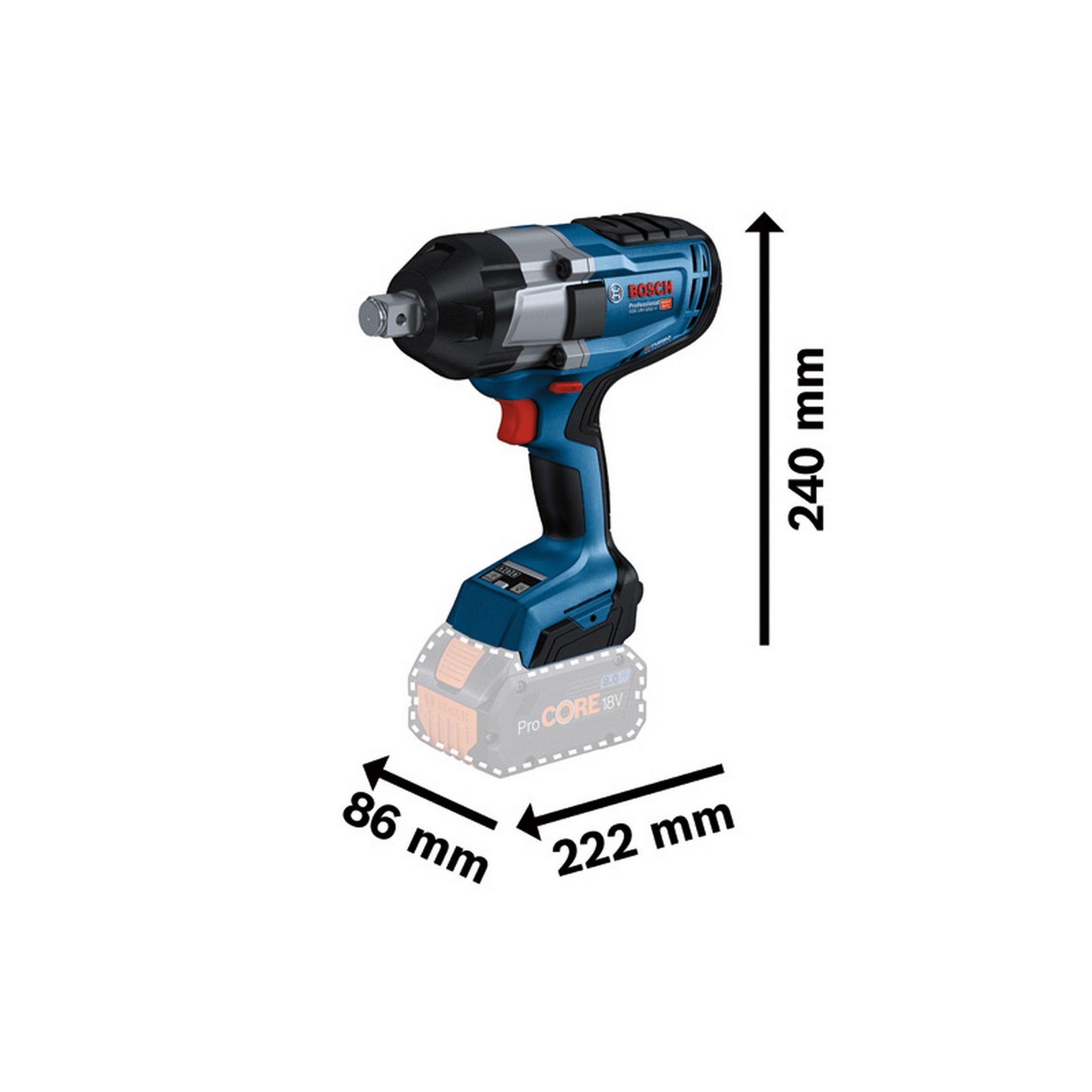 Bosch Akku-Drehschlagschrauber GDS 18V-1050 H in L-BOXX #06019J8501