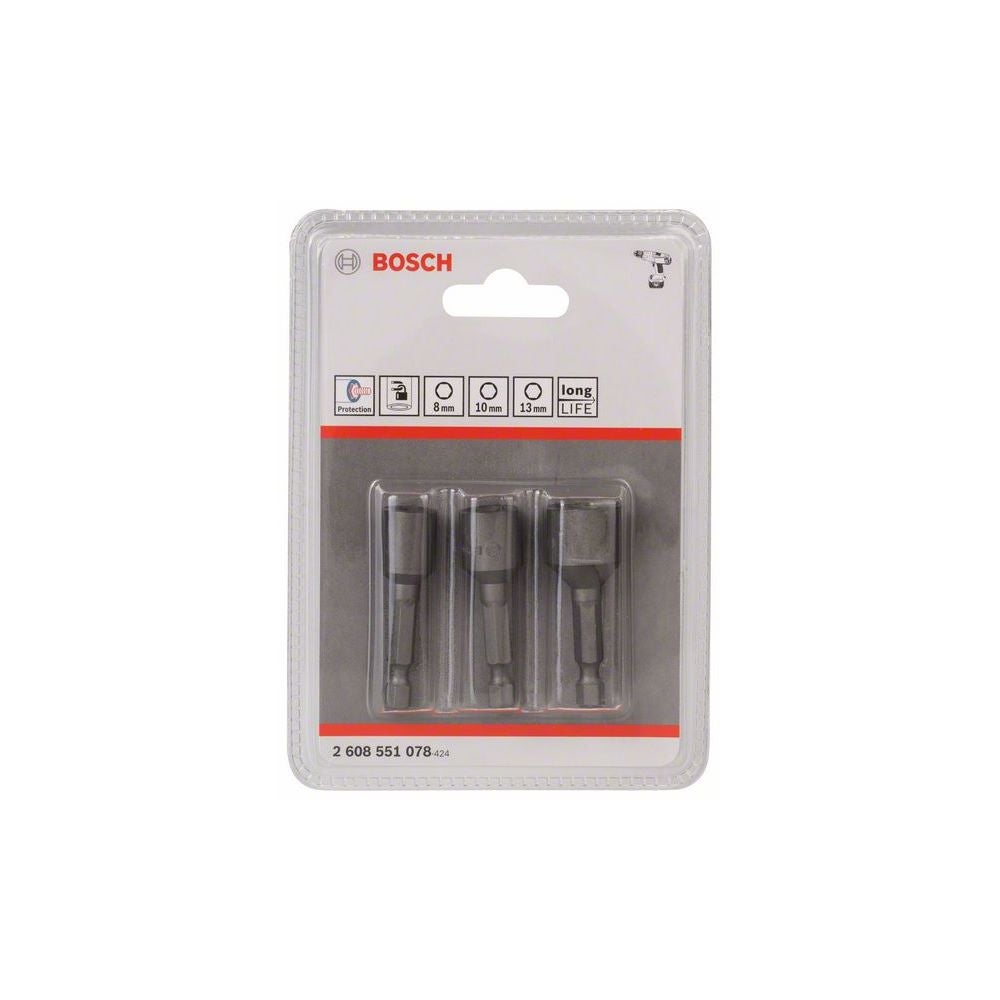 Bosch 3-tlg. Steckschlüsselpack, 8/10/13 mm #2608551078