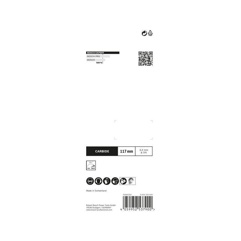 Bosch EXPERT Plastic Composites clean T301CHM Stichsägeblatt, 3 -tlg. #2608900566