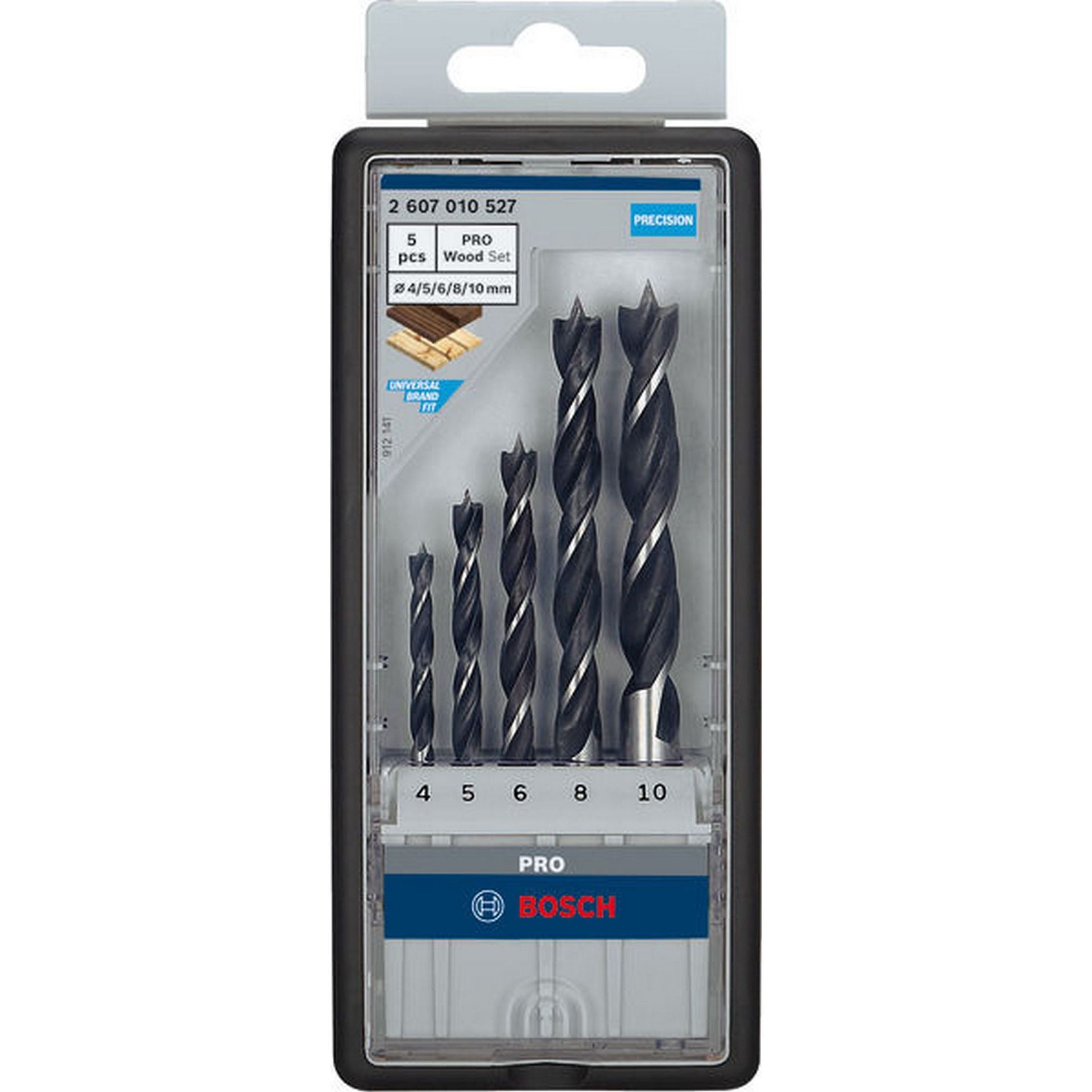 Bosch PRO Wood Holzspiralbohrer Set. 5-tlg. #2607010527