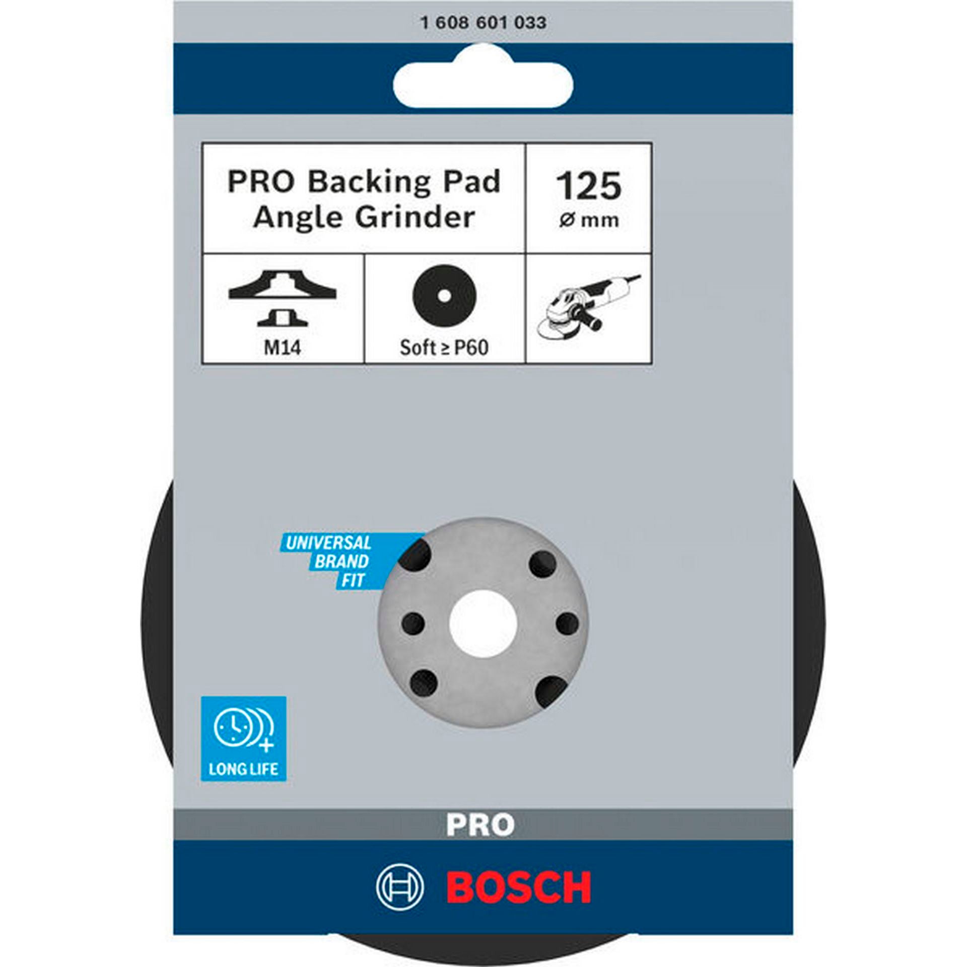 Bosch PRO Stützteller weich, 125 mm, M14 #1608601033