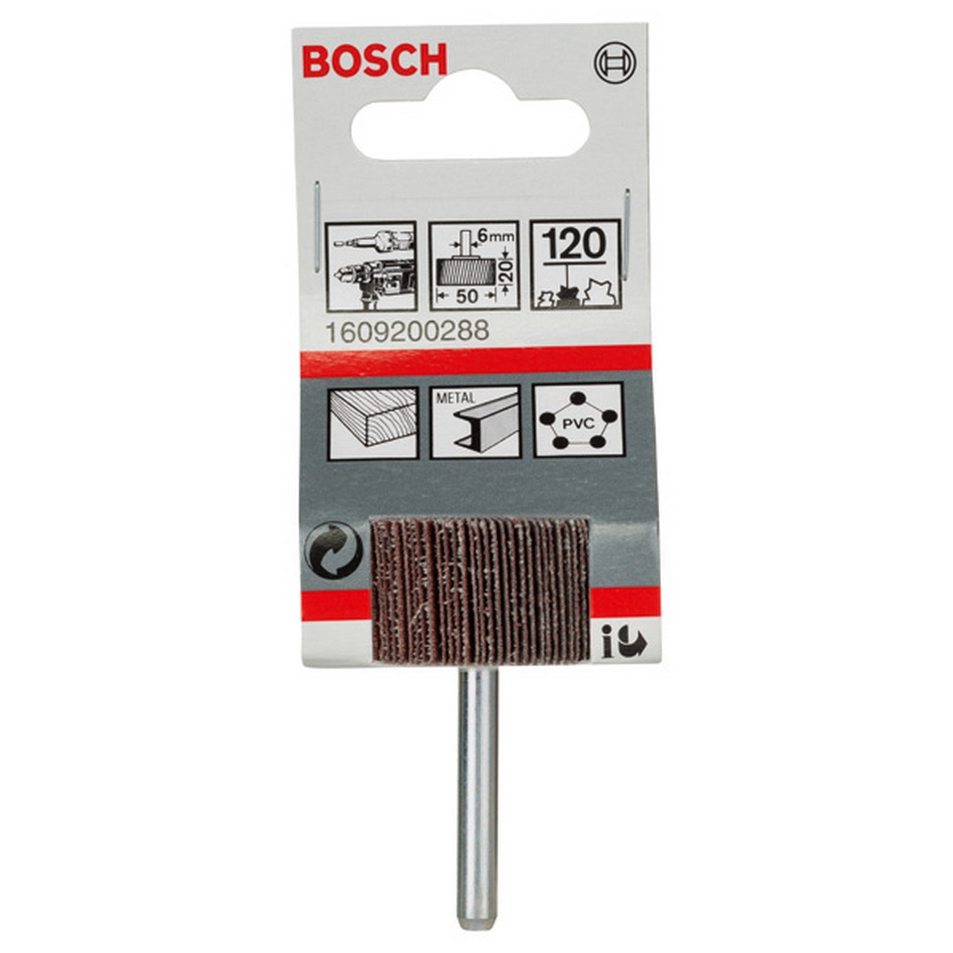 Bosch Lamellenschleifer, 6 mm, 50 mm, 20 mm, 120 #1609200288