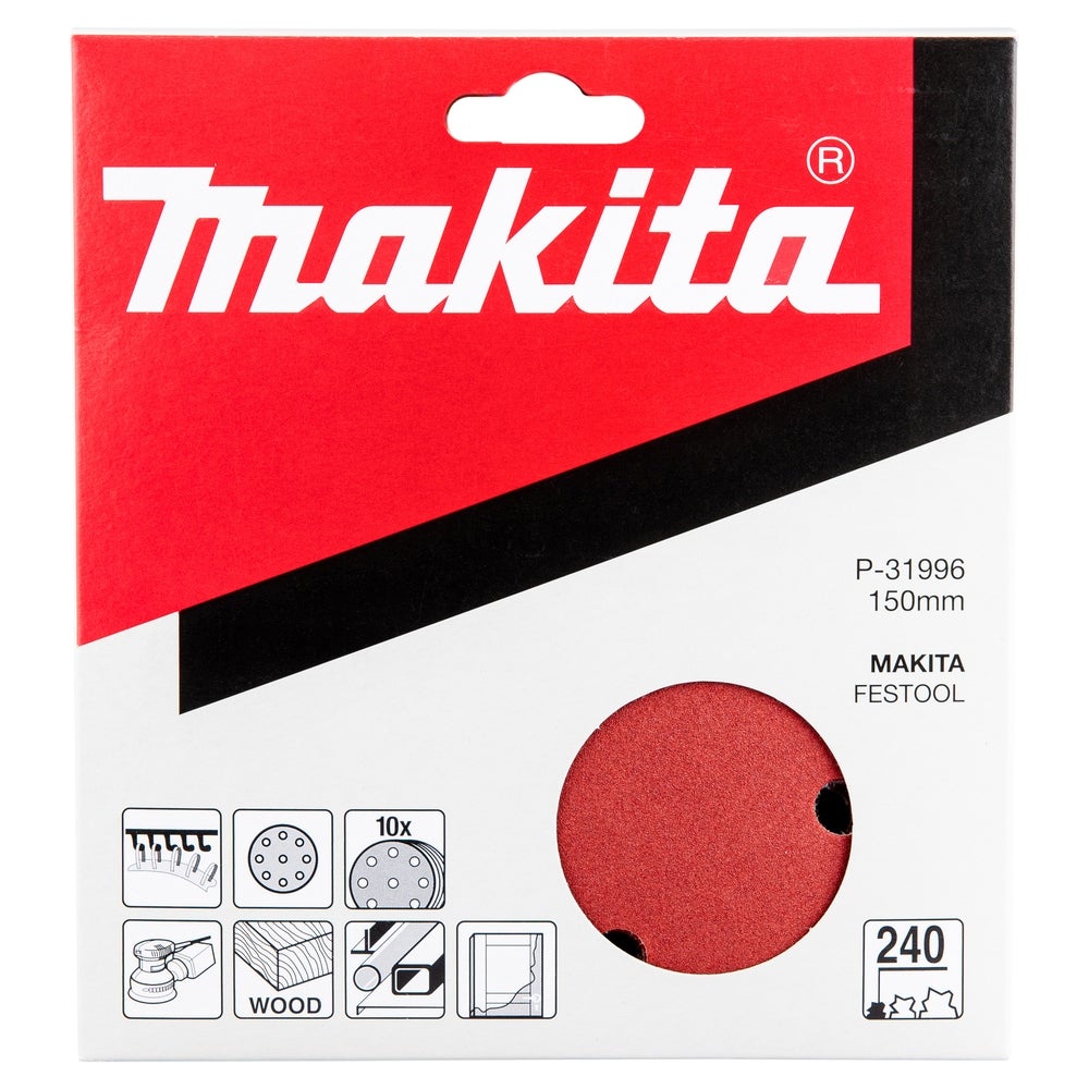 Makita Schleifpapier Ø 150 mm/K240/10 Stk. #P-31996
