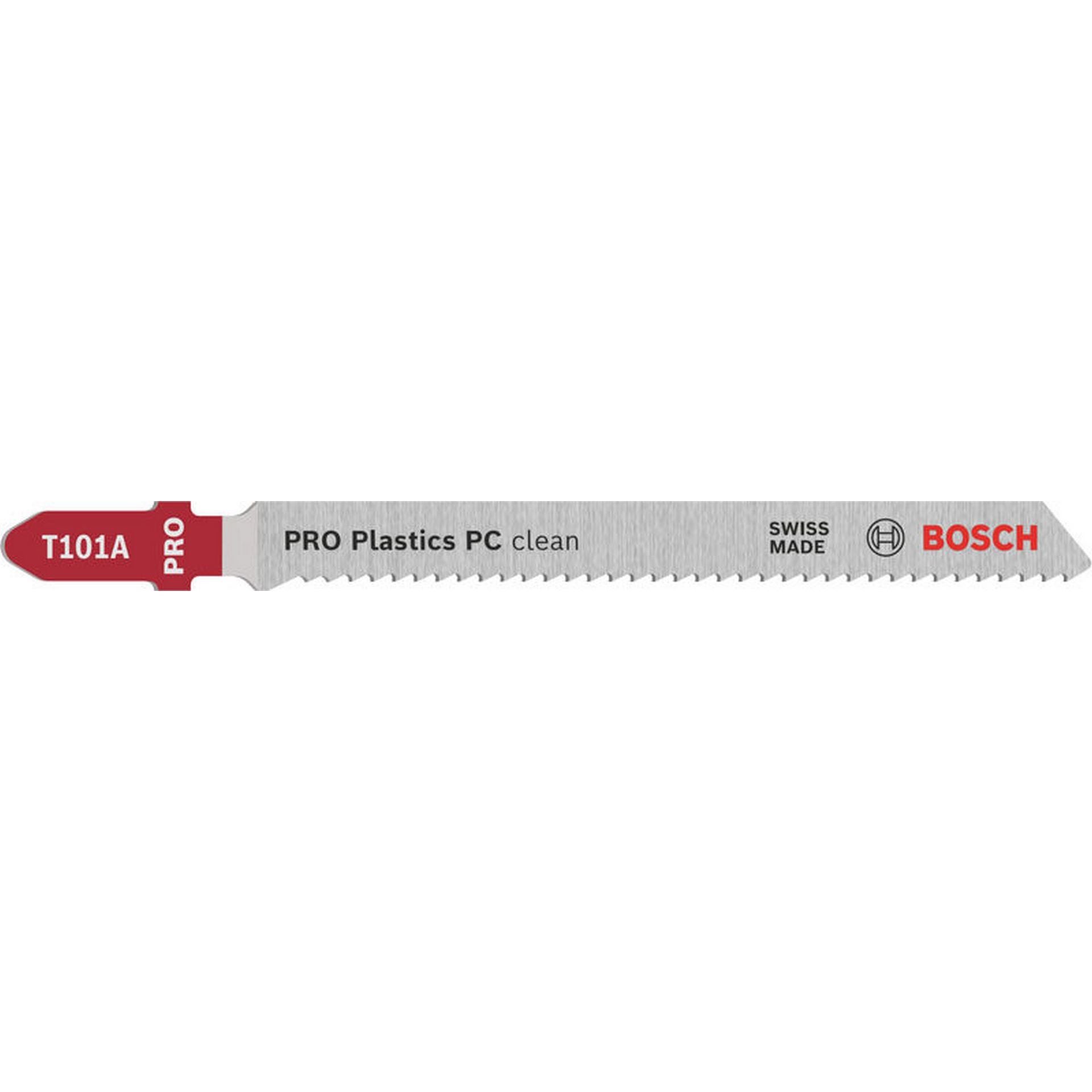 Bosch PRO Plastics PC clean T101A Stichsägeblatt, 100 mm, 5-tlg. #2608631010
