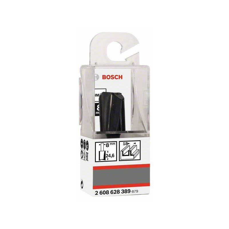 Bosch PRO Nutfräser, zweischneidig, D 18 mm, L 24,6 mm, S 8 mm #2608628389