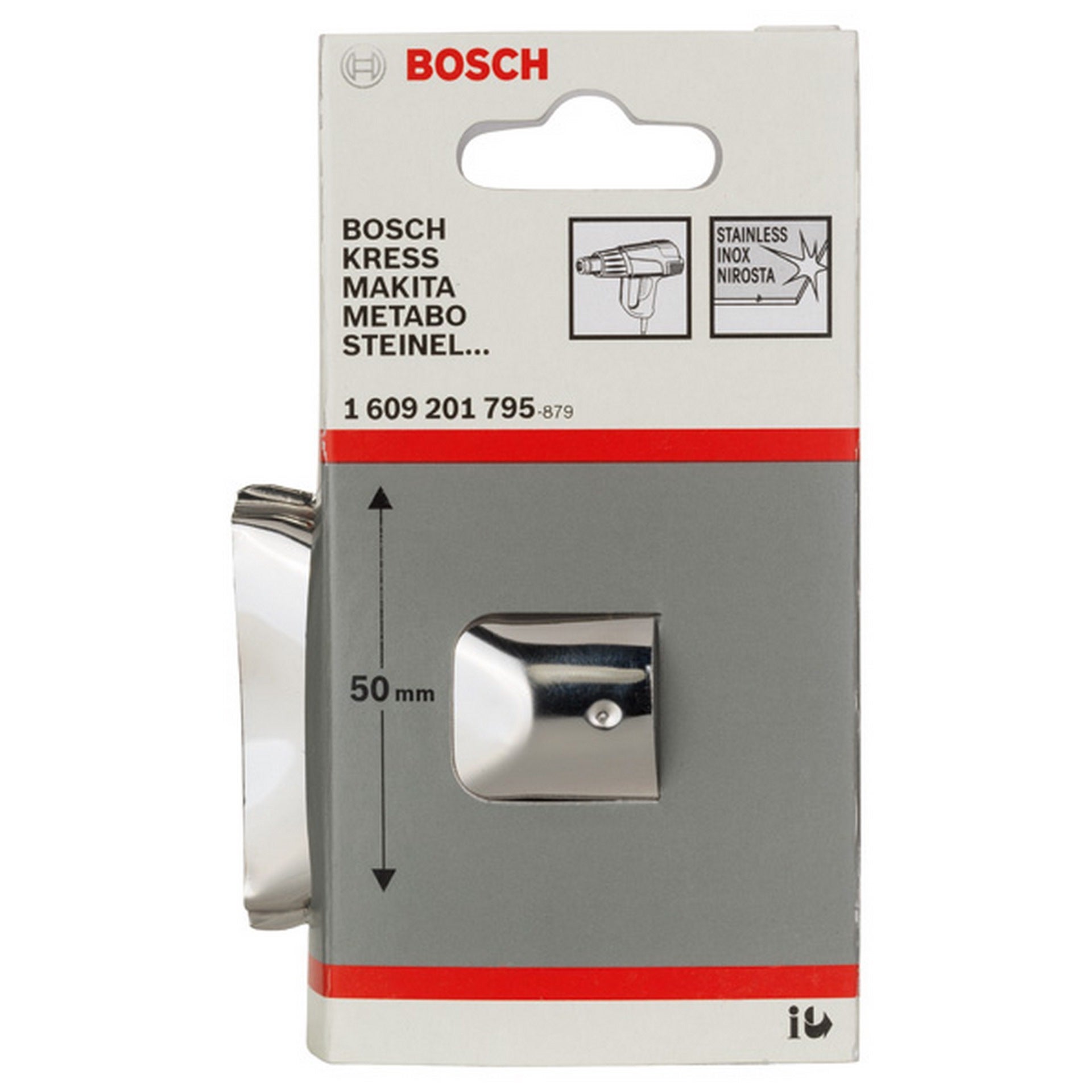 Bosch Flächendüse, 50 mm, 33,5 mm, Düse für Bosch-Heißluftgebläse #1609201795