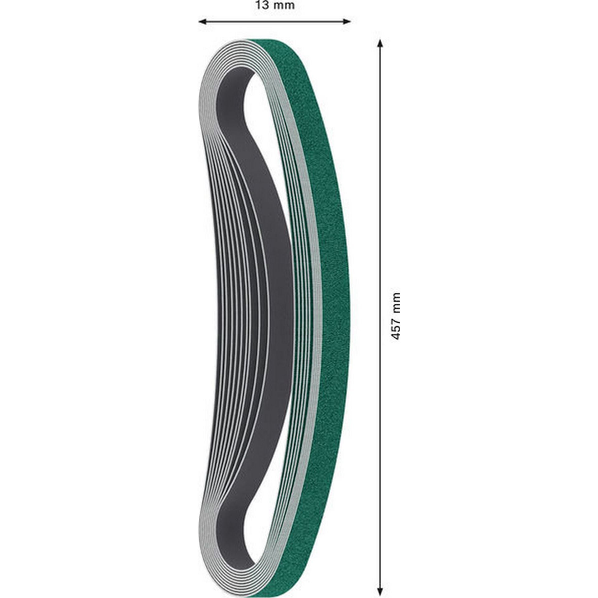Bosch PRO Y580 Schleifband, 13 x 457 mm, 80, 10-tlg. #2608608Y48