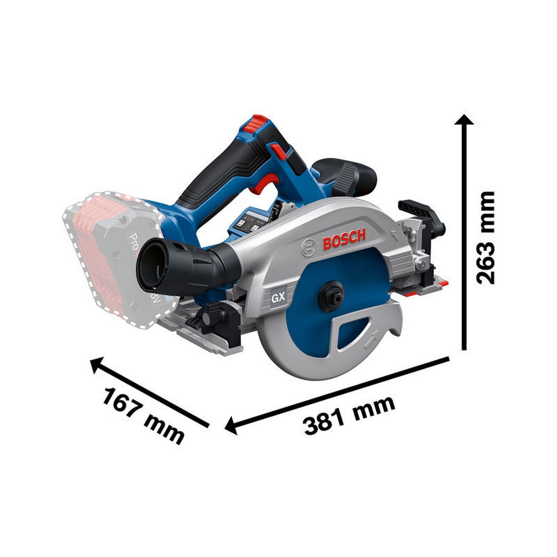 Bosch Akku-Kreissäge GKS 18V-57-2 GX #06016C1000