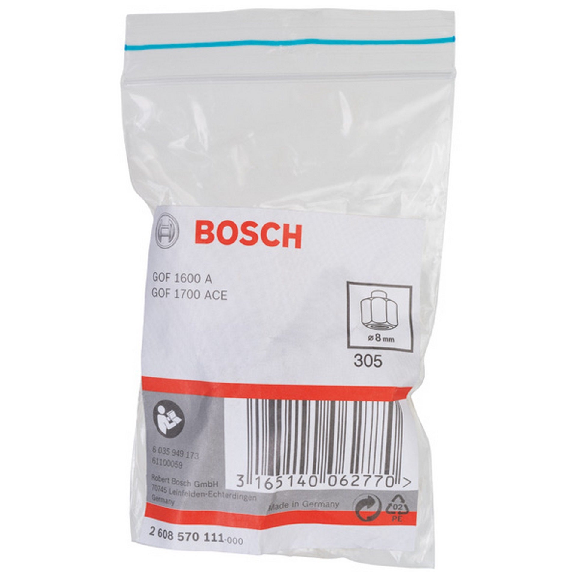 Bosch Spannzange, 8 mm, 27 mm #2608570111