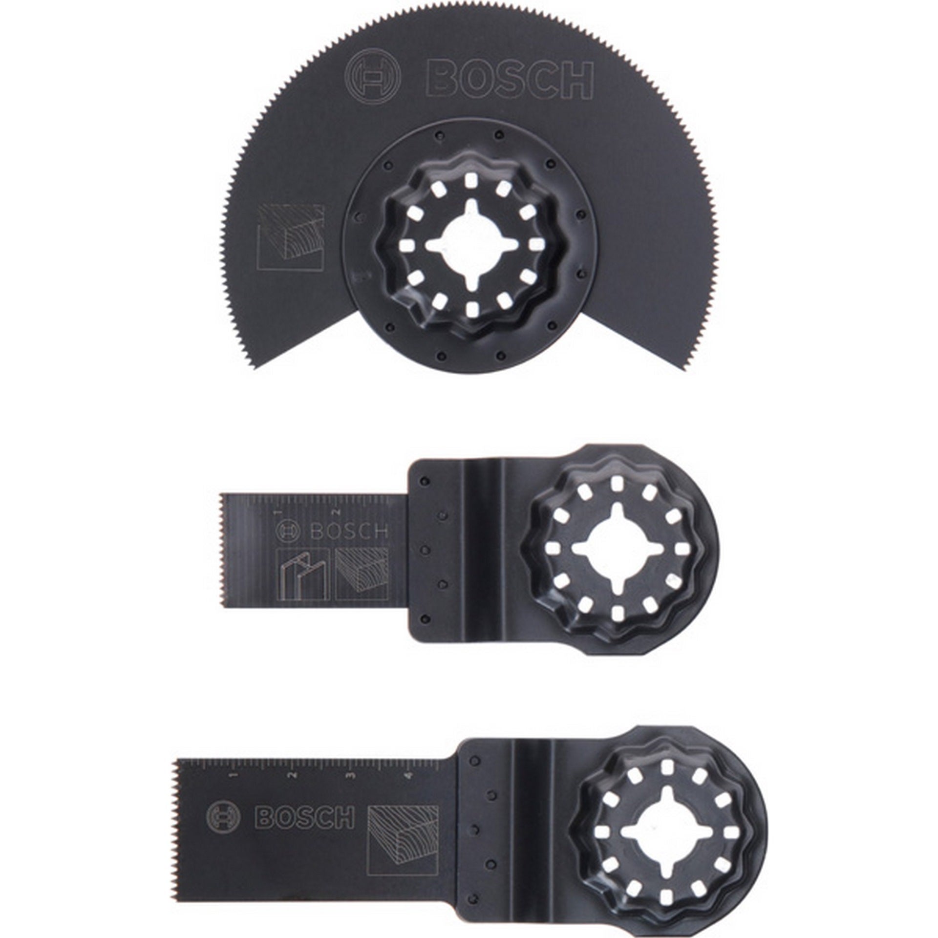 Bosch Starlock Starter-Set Holz, 3-teilig, für Multifunktionsgeräte #2607017323