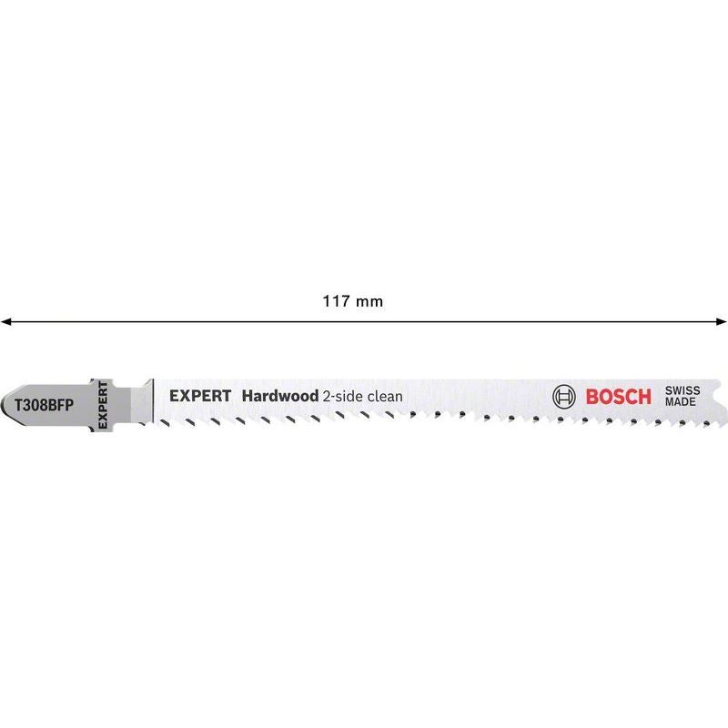 Bosch EXPERT Hardwood 2-side clean T308BFP Stichsägeblatt, 3-tlg. #2608900547