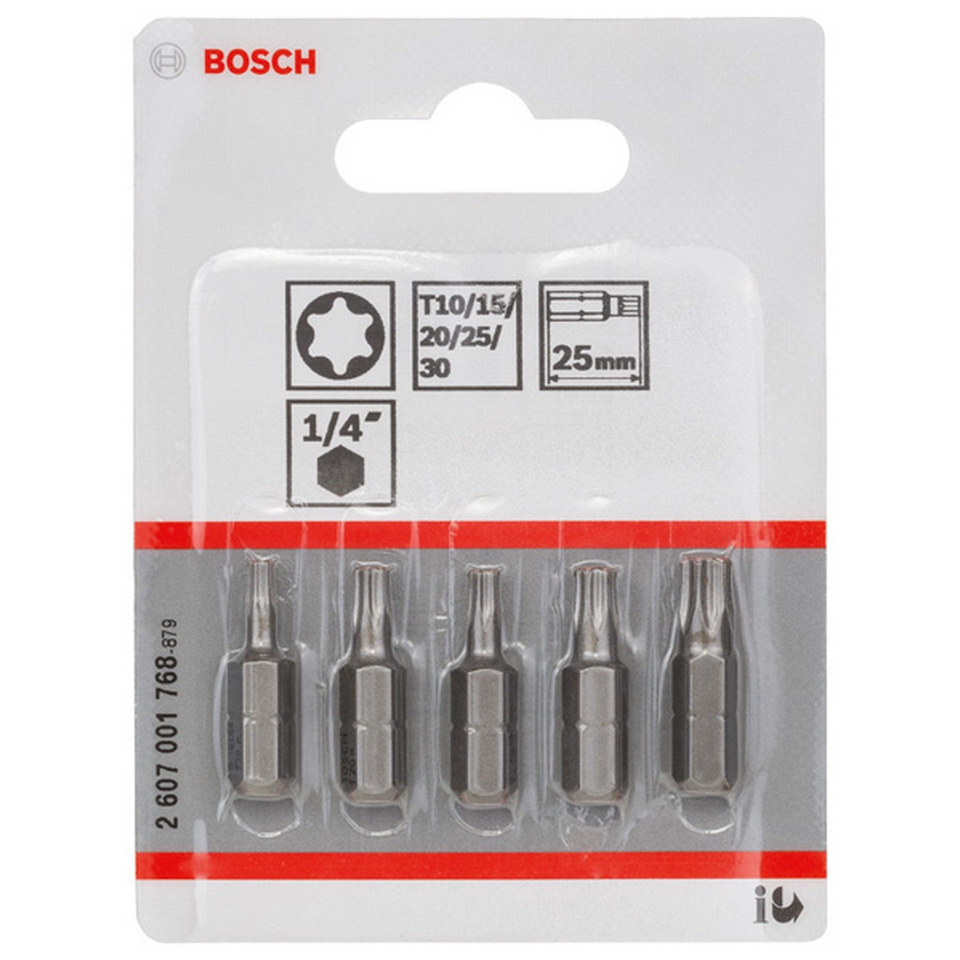 Bosch Schrauberbit-Set, Extra Hard, 5-tlg., T 10/15/20/25/30/25 mm #2607001768