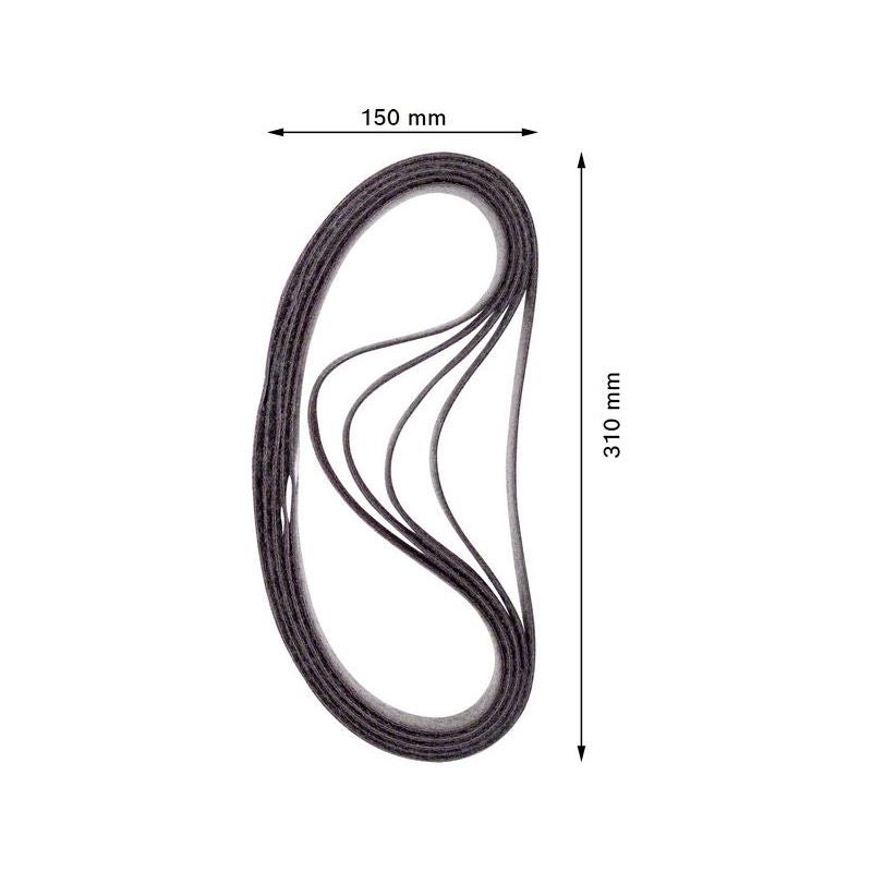 Bosch EXPERT N470 Schleifband, 40x760mm, medium, 10-tlg. #2608901255