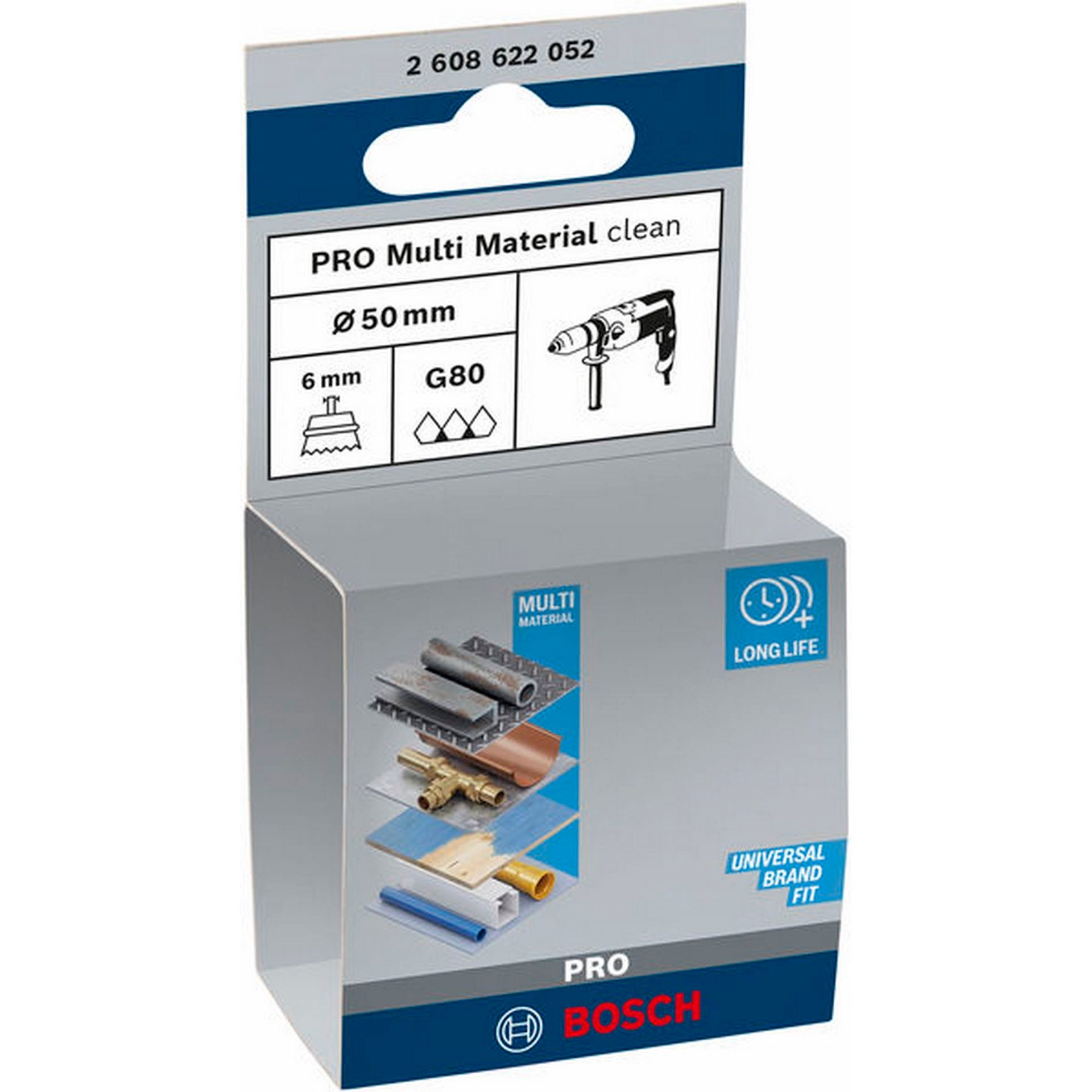 Bosch PRO Multi Material clean Topfbürste, gerader Schaft, 50 x 1 mm #2608622052