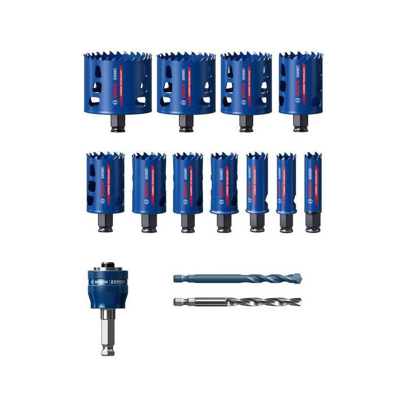 Bosch EXPERT Multi Material Lochsägen-Set, 20/22/25/32/35/40/44/51/60/68/76 mm,14-tlg. #2608900448