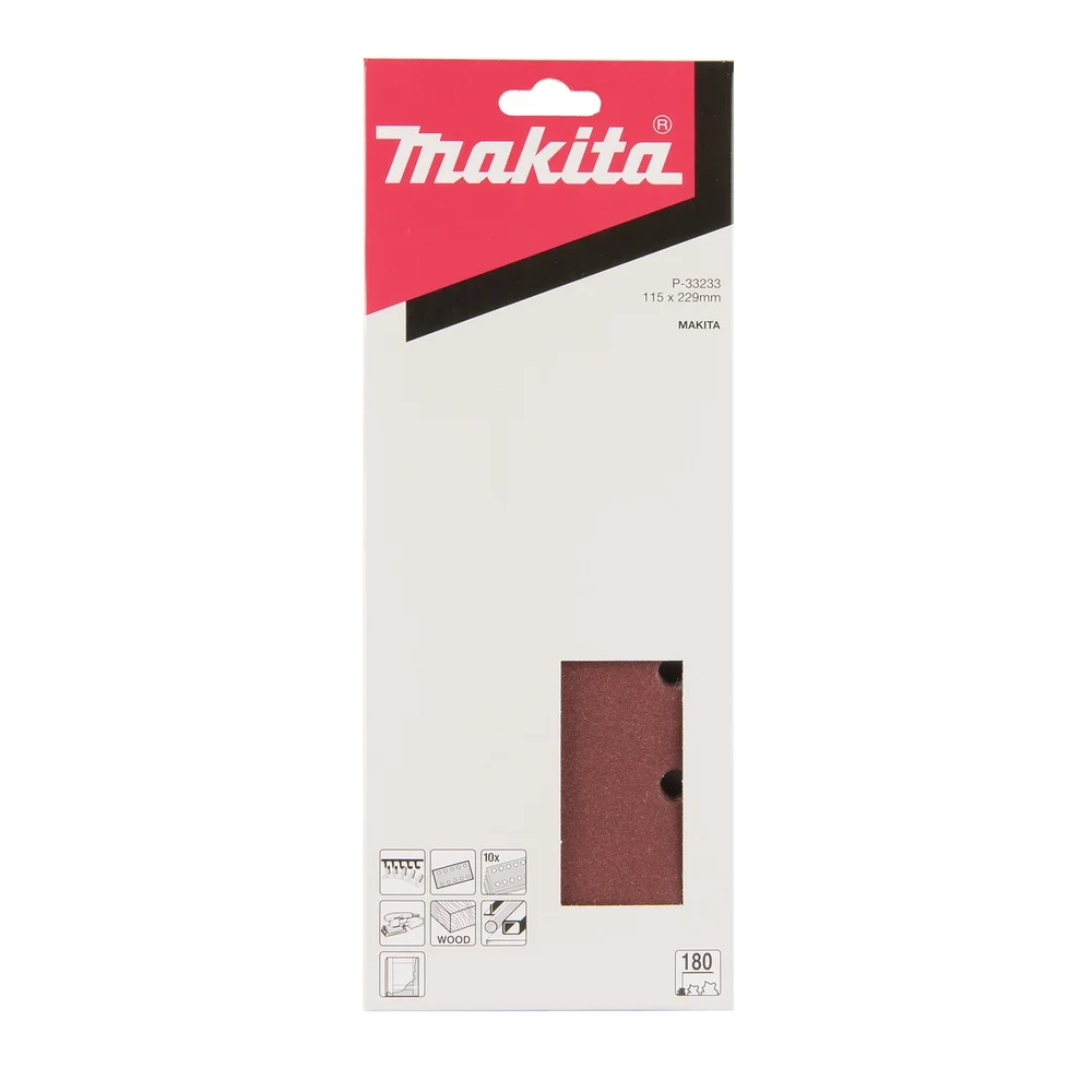 Makita Schleifpapier 115 x 229 mm, K180, 10 Stk. #P-33233