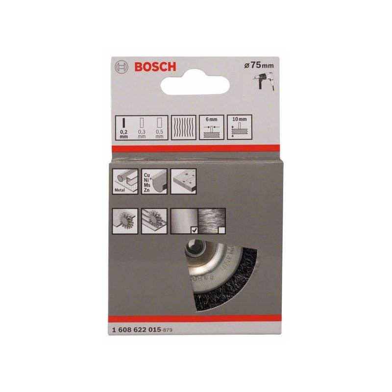 Bosch PRO Metal clean Scheibenbürste, gerader Schaft, 75 x 0,2 mm #1608622015