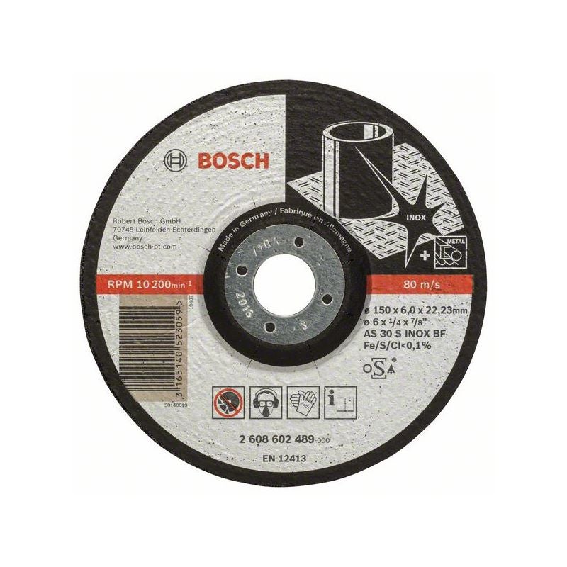 Bosch PRO Stainless Steel Schruppscheibe, 150 x 6 x 22,23 mm #2608602489