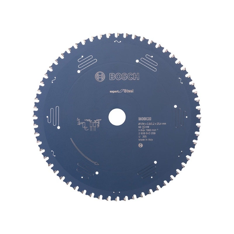 Bosch EXPERT Steel Kreissägeblatt, 254x2,6/2,2x25,4 mm, Z60 #2608643059
