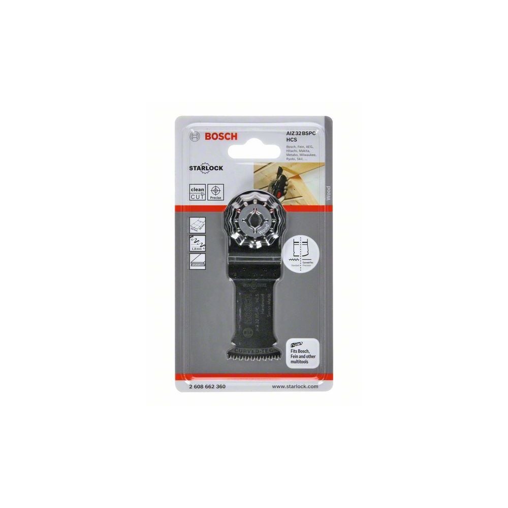 Bosch HCS Tauchsägeblatt AIZ 32 BSPC Hard Wood, 50 x 32 mm, 1er-Pack #2608662360
