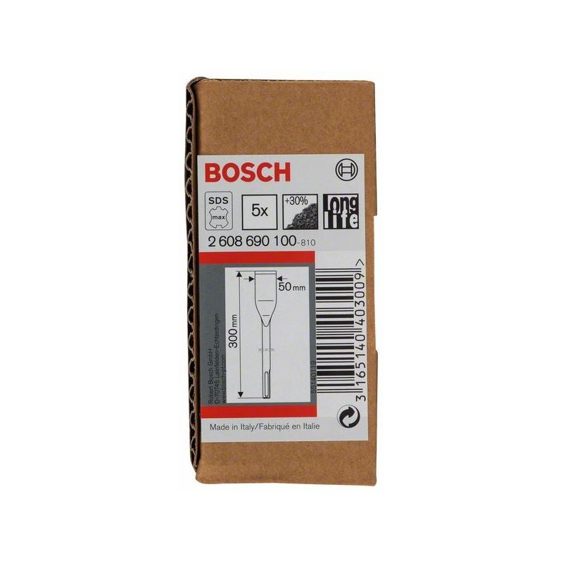 Bosch PRO SDS max-5C Fliesenmeißel-Set, 50 x 300 mm, 5-tlg. #2608690100