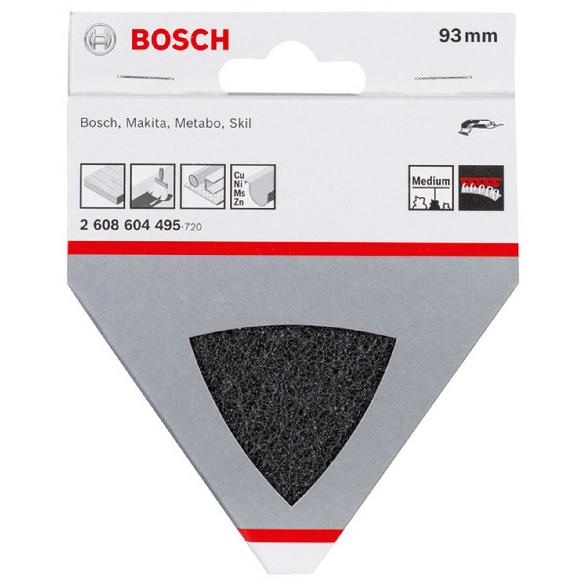 Bosch Vlies für Dreieckschleifer, 93 mm, 280, mittel #2608604495