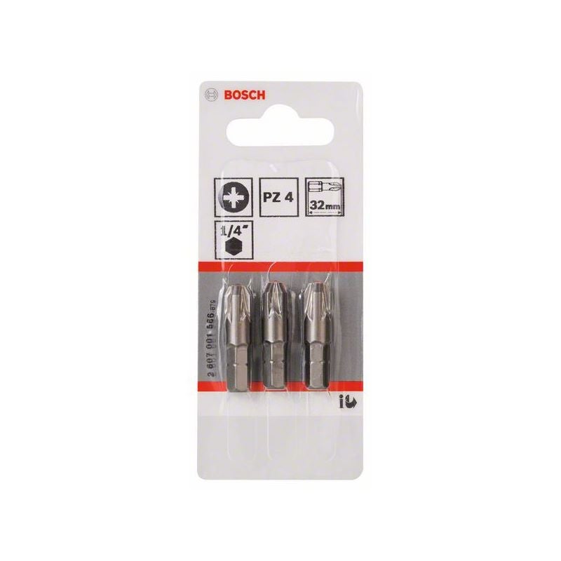 Bosch Schrauberbit Extra-Hart PZ 4, 32 mm, 3er-Pack #2607001566