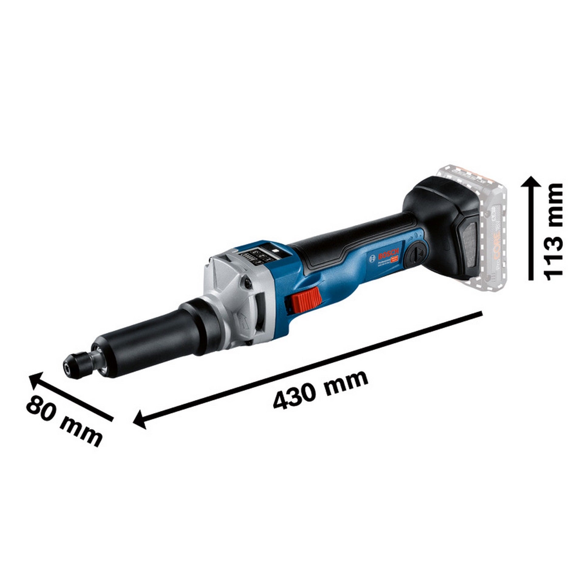 Bosch Akku-Geradschleifer GGS 18V-10 SLC in L-BOXX #06012B4000