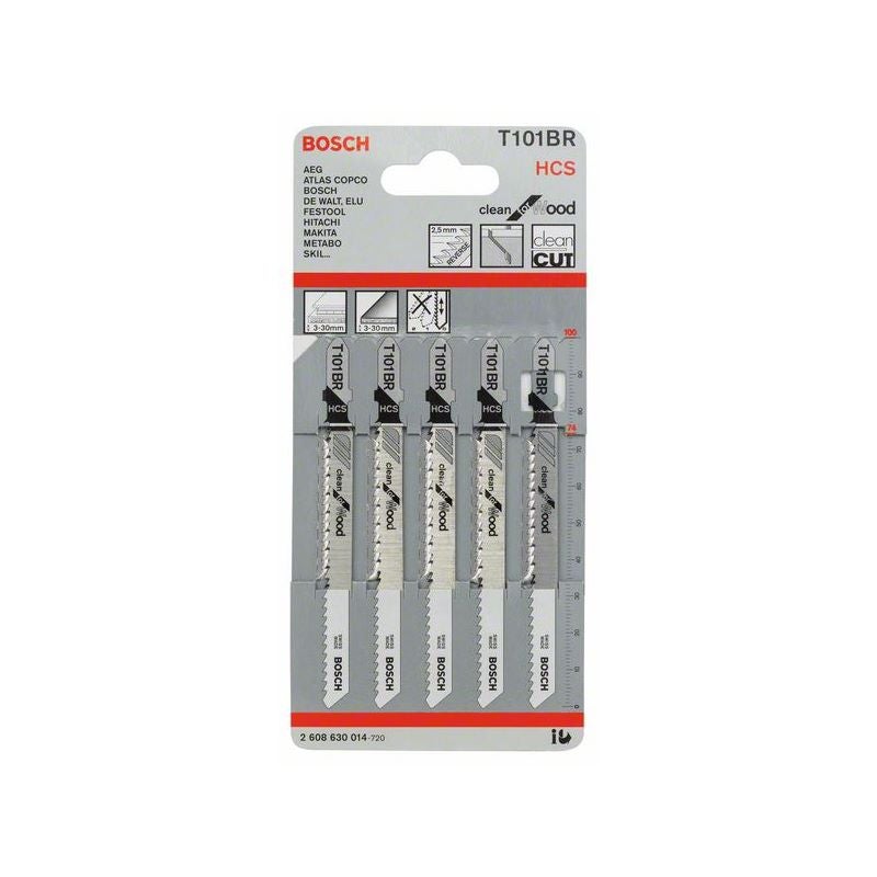 Bosch Stichsägeblatt T 101 BR Clean for Wood, 5er-Pack #2608630014