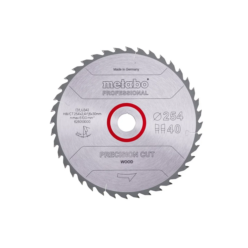 Metabo PrecisionCutProf 254x30, 40 WZ 20°