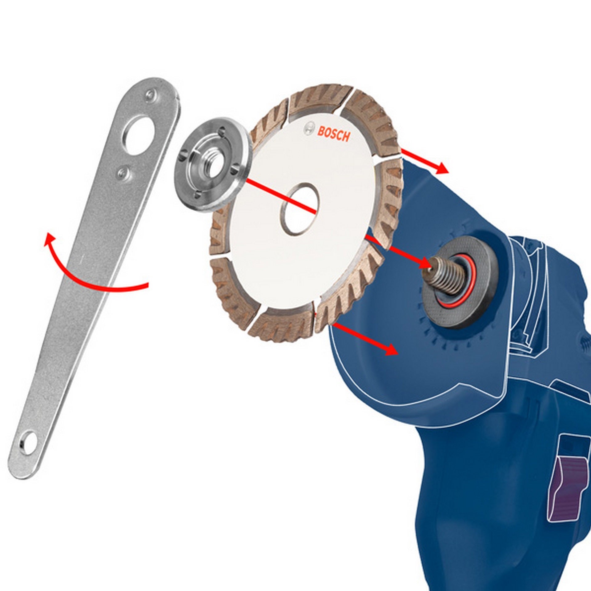 Bosch PRO Multi Material Turbo Diamanttrennscheibe, 150 × 22,23 × 10 mm #2608602395