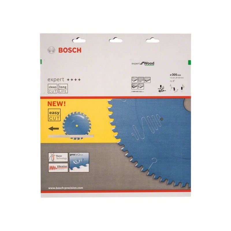 Bosch EXPERT Wood Kreissägeblatt, 305x2,4/1,8x30 mm, Z72 #2608642531