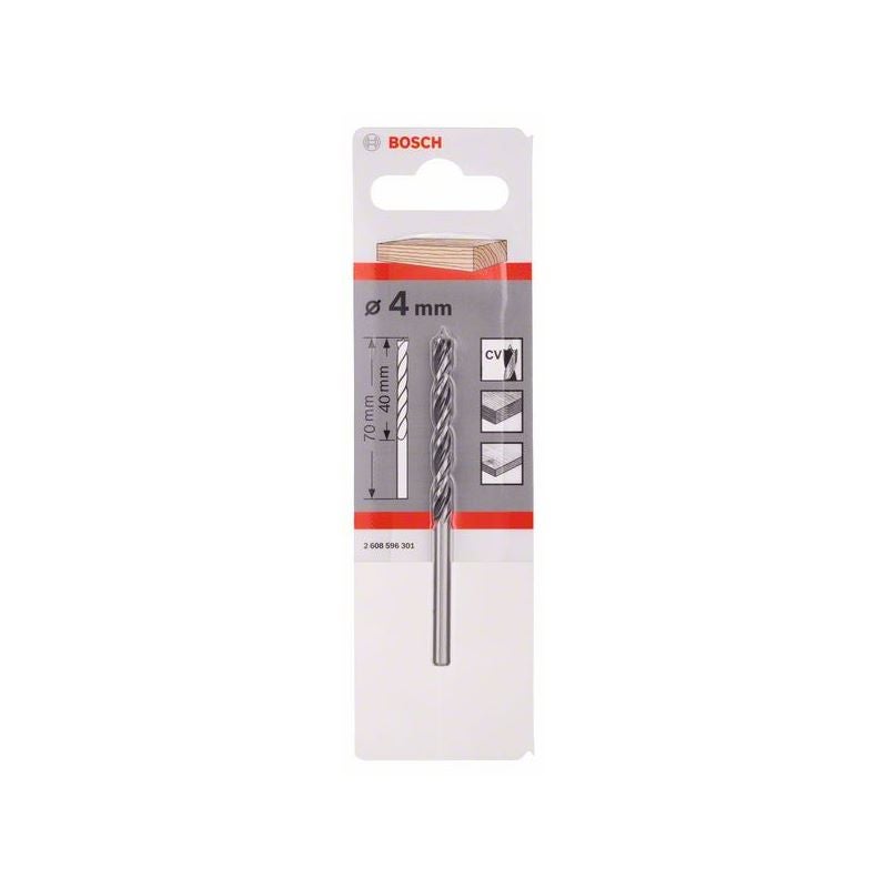 Bosch Holzspiralbohrer Standard, 4 x 43 x 75 mm, d 4 mm #2608596301
