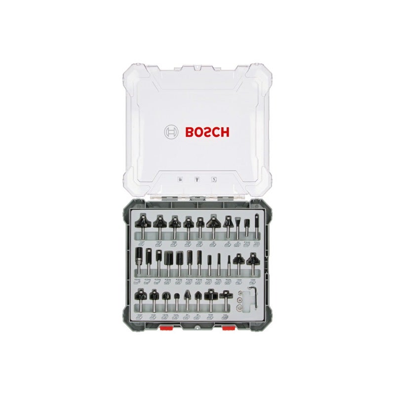 Bosch PRO Fräser-Set, gemischt, Schaft 6 mm, 30-tlg. #2607017474