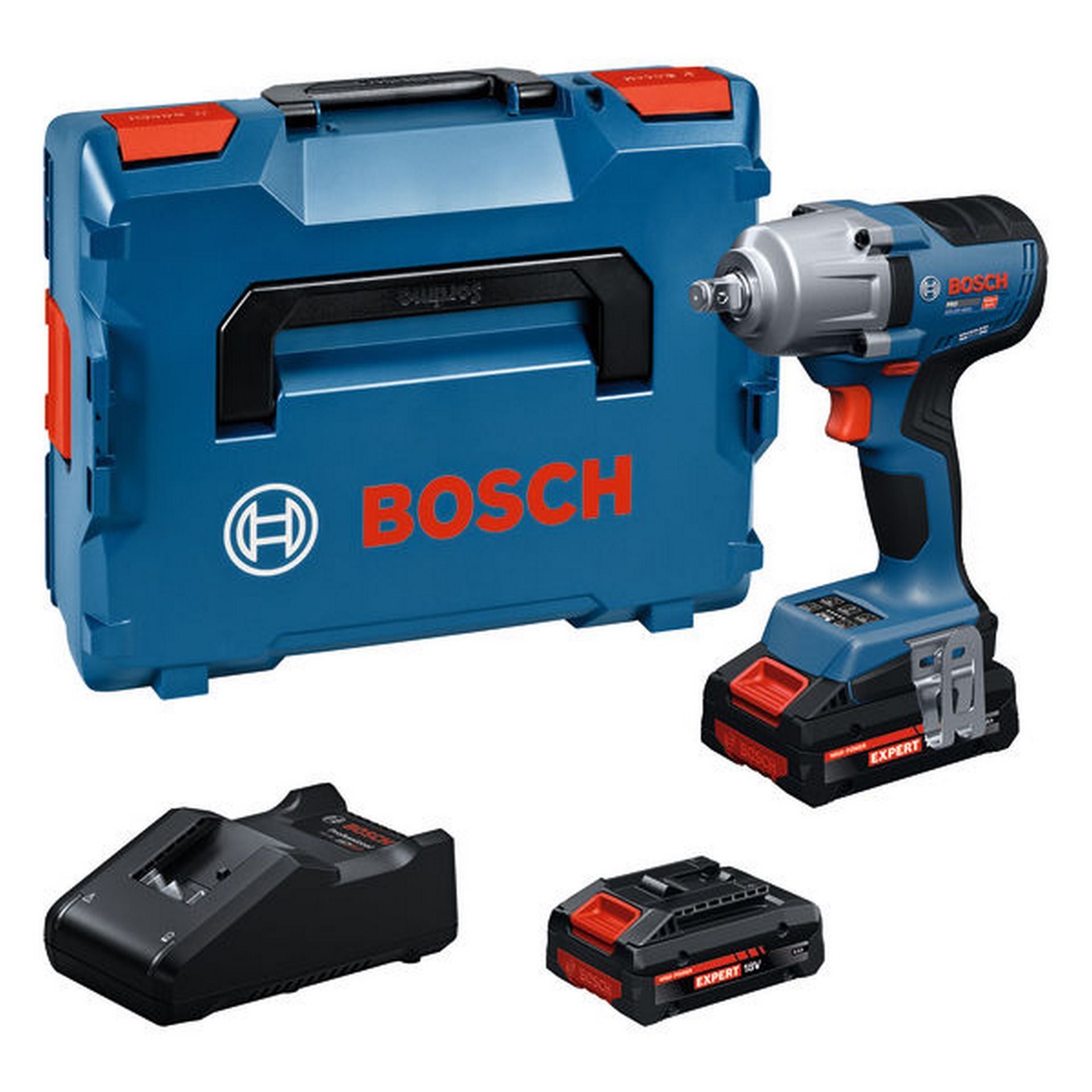 Bosch Akku-Drehschlagschrauber GDS18V-450H, 2x Akku EXBA18V-40 in L-BOXX #06019K4202