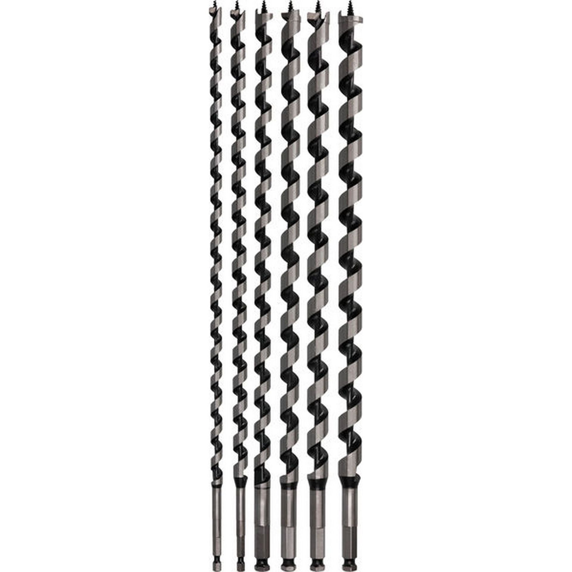 Bosch PRO Wood Holzschlangenbohrer Set, L450 mm, 6-tlg. #2607019323