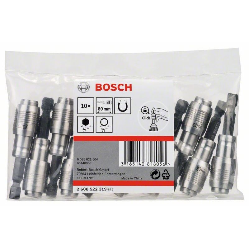 Bosch Universalhalter One-Click Funktion, Für Bohrmaschinen/Schrauber, 10 Stück #2608522319